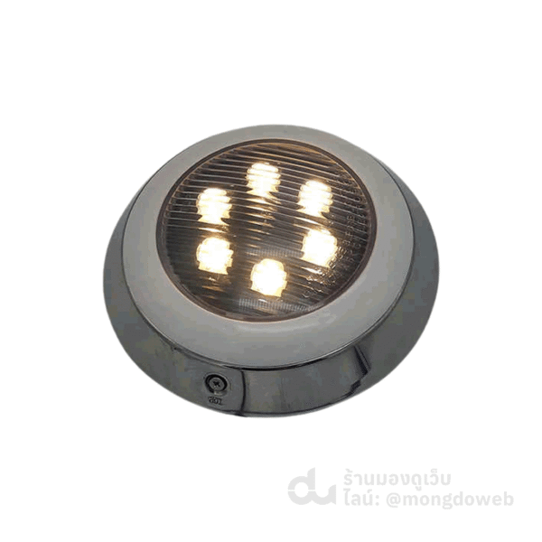 ไฟสระว่ายน้ำแบบติดผนัง ขนาด6วัตต์ Pool light LED แสงวอร์มไวท์